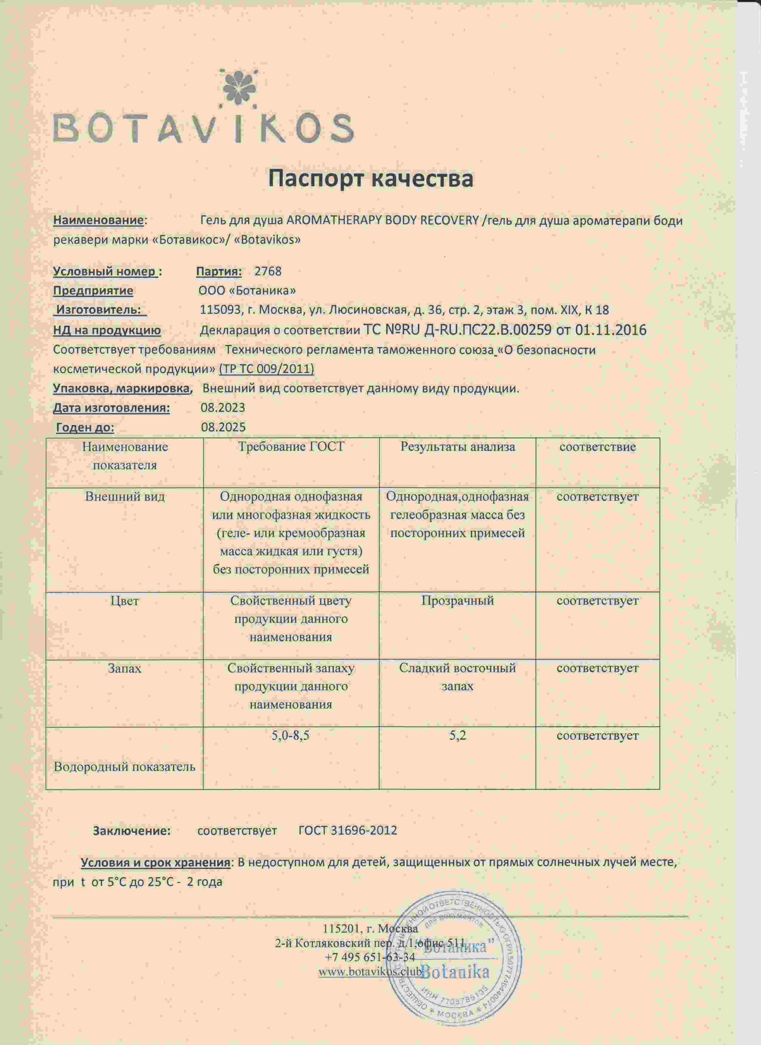 Паспорт №082023